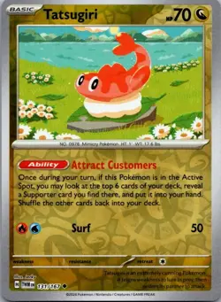 Tatsugiri 131/167 Uncommon Twilight Masquerade Pokemon Reverse Holo Near Mint - Image 1