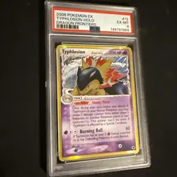 Pokemon EX Dragon Frontiers Typhlosion Delta Holo Rare 2006 PSA 6 New Cert - Image 1