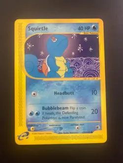 Squirtle 132/165 Expedition Base Set Non Holo Pokemon Card NM - Image 1