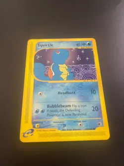 Squirtle 132/165 Expedition Base Set Non Holo Pokemon Card NM - Image 2