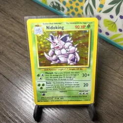 Pokemon TCG Nidoking Base Set 11/102 Holo 1999-2000 Wizards Base Set Holo Rare - Image 1