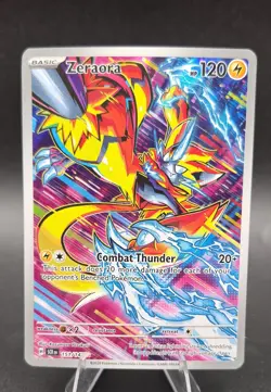 Pokemon TCG Zeraora Full Art IR 151/142 Stellar Crown Near Mint NM - Image 1