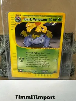 Nintendo Pokemon TCG Dark Venusaur 7/9 Best of Game Regular Promo 70 HP ENG - Image 1