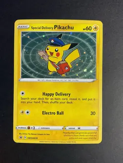 The Pokemon Company Special Delivery Pikachu SWSH074 SWSH Promo NM - Image 1