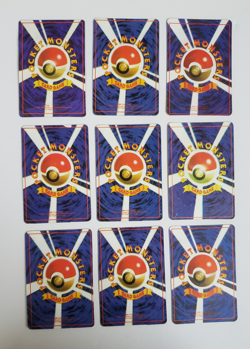 Pokemon Pocket Monsters Holo Prism Japanese Vending Sticker Card Lot x 9 - RARE - Image 2