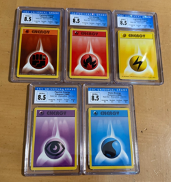 Pokemon - Base Set Shadowless - Complete Basic Energy Set Sequential CGC 8.5 - Image 1