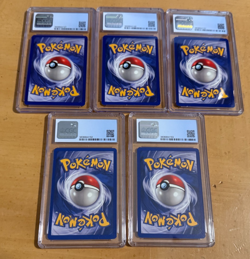 Pokemon - Base Set Shadowless - Complete Basic Energy Set Sequential CGC 8.5 - Image 2