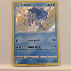 Pokemon TCG Suicune Holo Rare Shining Fates Baby Shiny Vault SV022/SV122 - Image 1