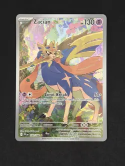 Pokemon Zacian Full Art Illustration Rare Holo Phantasmal Flames 100/094 - Image 1