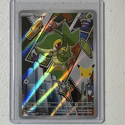 Pokemon TCG 30th Anniversary Snivy 049 Full Art Promo Holo EN Grass 60 HP Mint - Image 1