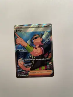 Judge 222/182 Ultra Rare Destined Rivals Pokemon Holo Near Mint - Image 1