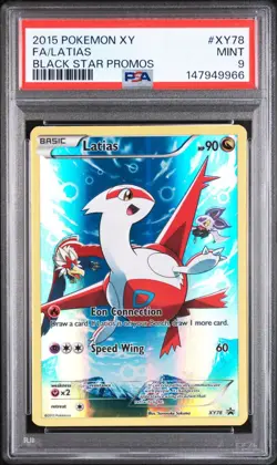 2015 POKEMON XY BLACK STAR PROMO LATIAS #XY78 PSA 9 MINT - Image 1