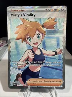 Misty's Vitality Full Art Holo 111/084 PItch Black NM English - Image 1
