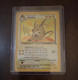 The Pokemon Company Raichu 14/62 Fossil Holo Rare Unlimited English 90 HP - Image 1