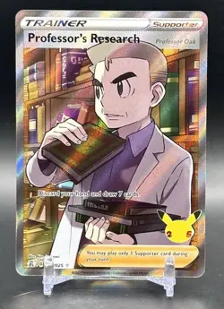 Pokemon Professor's Research (Full Art) Ultra Rare Celebrations 024/025 NM - Image 1
