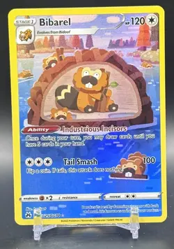 Bibarel GG25/GG70 Holo Crown Zenith Galarian Gallery Pokemon NM - Image 1