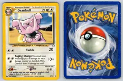Granbull 37/111 Unlimited Uncommon Neo Genesis Pokemon Heavily Played - Image 3