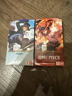 One Piece TCG: Special DON!! Set Vol 2 (Ace) & Set 3 (Sabo) - FACTORY SEALED! - Image 1