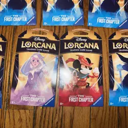 Disney Lorcana The First Chapter Booster Pack Lot Sealed x 10 (2024) - Image 2