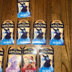 Disney Lorcana The First Chapter Booster Pack Lot Sealed x 10 (2024) - Image 3