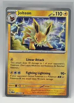 Jolteon Master Ball Pattern SV: Prismatic Evolutions 029/131 NM Masterball - Image 1
