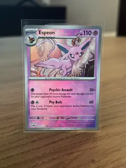 Espeon (Master Ball Pattern) Holo Rare SV: Prismatic Evolutions 033/131 NM - Image 1