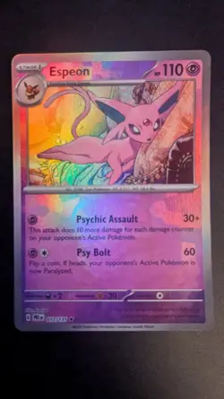 Espeon (Master Ball Pattern) Rare SV: Prismatic Evolutions 033/131 NM - Image 1
