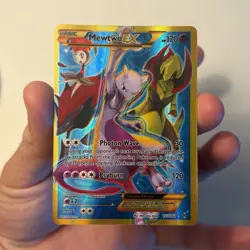 Mewtwo EX 163/162 Breakthrough Full Art Holo Secret Rare English Pokemon TCG - Image 1