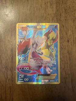 Pokemon TCG Mewtwo EX (163 Secret Full Art) 163/162 Breakthrough 2015 Holo - Image 1