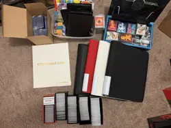 Huge Pokemon Bulk Cards & Accessories Lot (Toploaders, Sleeves, Binders, More) - Image 1