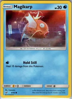Magikarp 8/18 Holo Detective Pikachu - Pokemon Card - NM - Image 1
