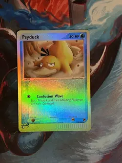 Pokemon EX Sandstorm Reverse Holo Psyduck TCG Card 73/100 - LP - Image 1