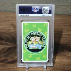 1996 POKEMON GREEN BACK PLAYING POKER CARD #035 CLEFAIRY 9 OF HEARTS PSA 9 - Image 2