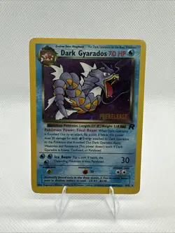 Dark Gyarados (Prerelease) 08/82 Holo Promo WoTC Promo Pokemon Card MP - Image 1