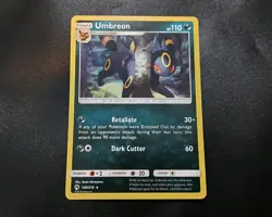 Umbreon 120/214 Non Holo Rare Lost Thunder Pokemon Card LP - Image 1