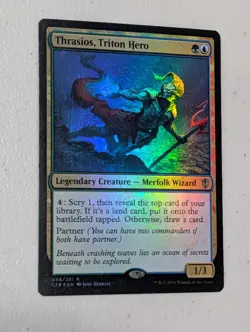Thrasios, Triton Hero Commander 2016 Foil Magic the Gathering MTG Card (046/351) - Image 1