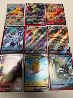 Nintendo Pokemon TCG 57-Card Lot V/VMAX/EX Full Art Foil English - Image 1