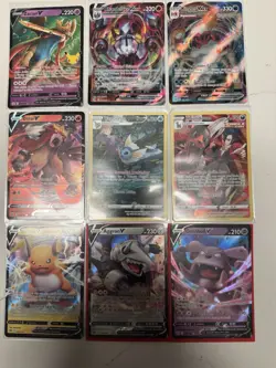 Nintendo Pokemon TCG 57-Card Lot V/VMAX/EX Full Art Foil English - Image 2