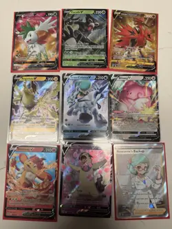 Nintendo Pokemon TCG 57-Card Lot V/VMAX/EX Full Art Foil English - Image 3