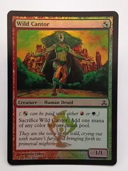 2006 MTG Guildpact Wild Cantor 149/165 FOIL Hybrid Gruul Common LP - Image 1
