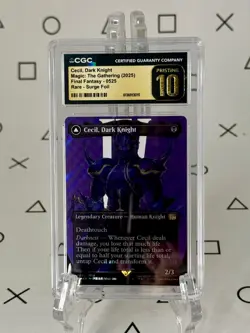 Cecil, Dark Knight Surge Foil - CGC 10 Pristine - Final Fantasy MTG Magic - Image 1