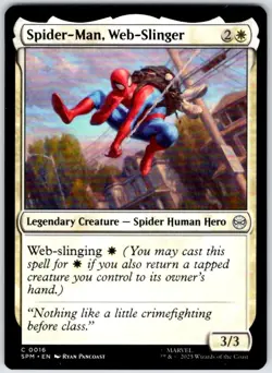 Spider-Man, Web-Slinger 16 Common Marvel's Spider-Man Magic: The Gathering NM - Image 1