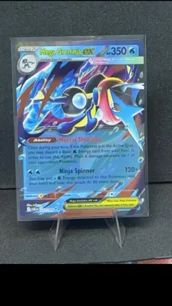 MEGA GRENINJA EX 022/086 CHAOS RISING HOLO DOUBLE RARE NM - Image 2