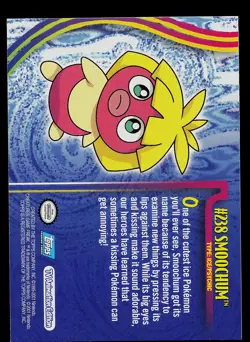 Pokemon Card - Topps Johto League Champions Non Foil Smoochum #238 - Image 2