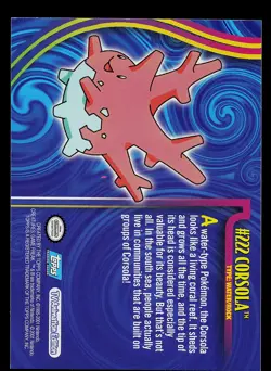 Pokemon Card - Topps Johto League Champions Non Foil Corsola #222 - Image 2