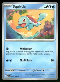 2023 Squirtle - 007/165 Common NM SV: Scarlet & Violet 151 Pokemon - Image 1