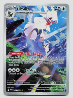 Pokemon Silvally Illustration Rare ME05: Pitch Black 095/084 NM - Image 1