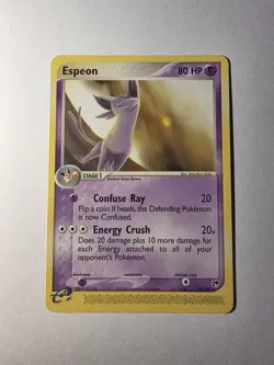 Pokemon TCG Espeon EX Sandstorm 16/100 Regular Rare NM - Image 1