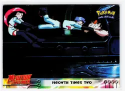 1999 Topps Pokemon the First Movie #23 Meowth Times Two - Image 1