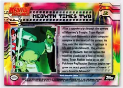 1999 Topps Pokemon the First Movie #23 Meowth Times Two - Image 2